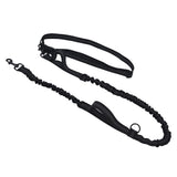 Pet Leash Reflective Retractable Portable Adjustable Dog Traction Rope for Pets Dogs Black