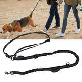 Pet Leash Reflective Retractable Portable Adjustable Dog Traction Rope for Pets Dogs Black