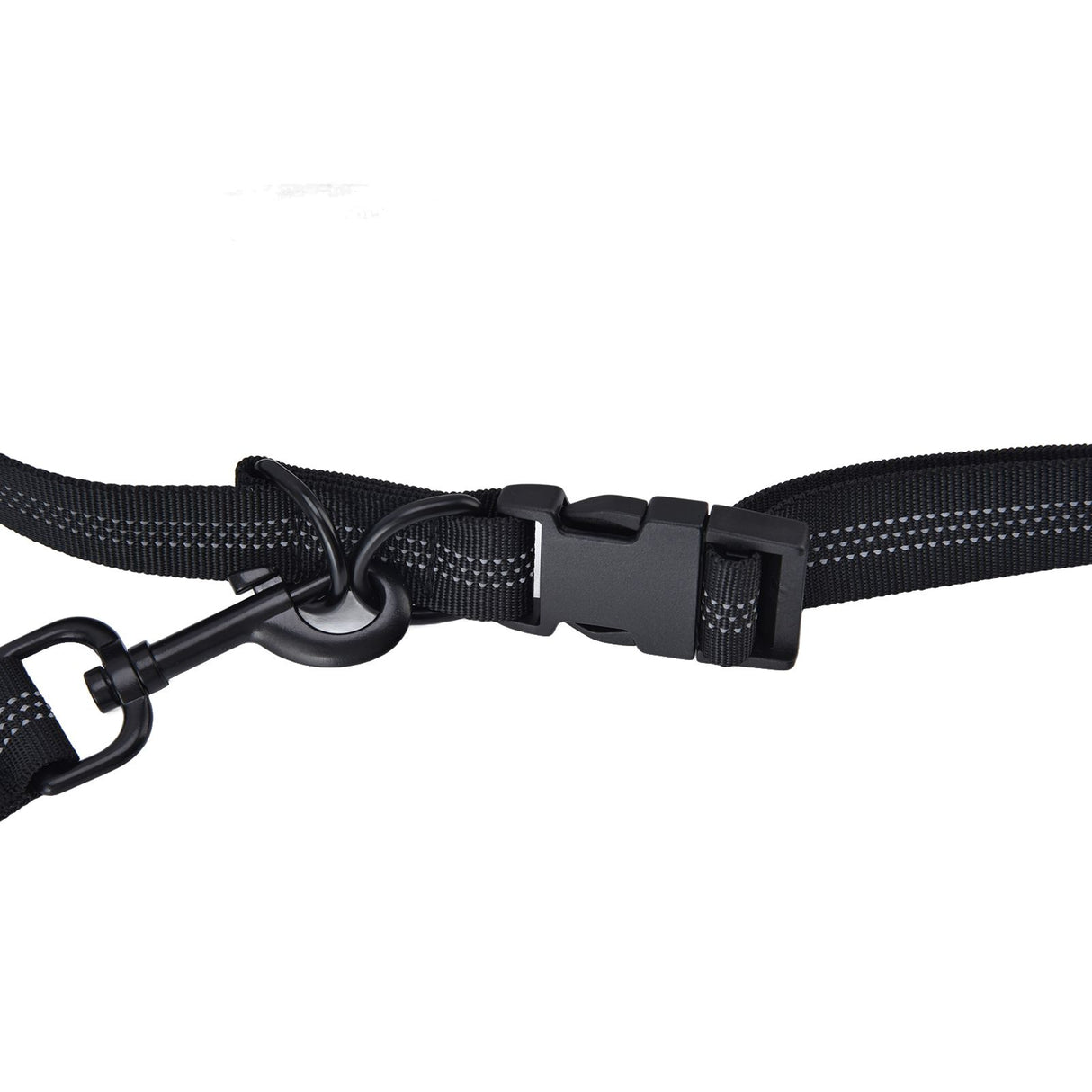 Pet Leash Reflective Retractable Portable Adjustable Dog Traction Rope for Pets Dogs Black