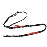 Pet Leash Reflective Retractable Portable Adjustable Dog Traction Rope for Pets Dogs Red - Front View
