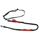 Pet Leash Reflective Retractable Portable Adjustable Dog Traction Rope for Pets Dogs Red - Side View