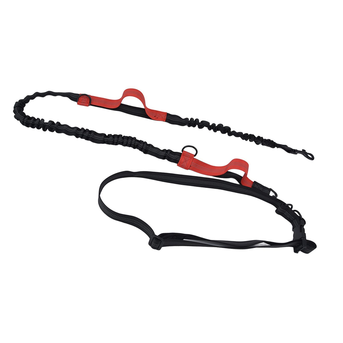 Pet Leash Reflective Retractable Portable Adjustable Dog Traction Rope for Pets Dogs Red