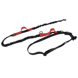 Pet Leash Reflective Retractable Portable Adjustable Dog Traction Rope for Pets Dogs Red - Rear View