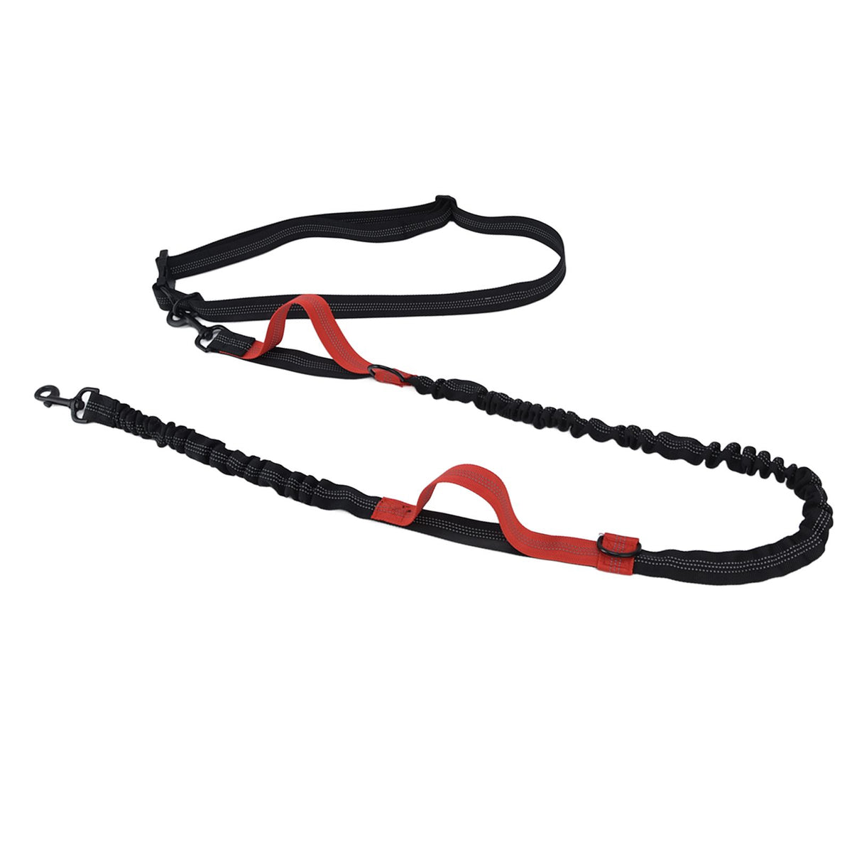 Pet Leash Reflective Retractable Portable Adjustable Dog Traction Rope for Pets Dogs Red