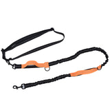 Pet Leash Reflective Retractable Portable Adjustable Dog Traction Rope for Pets Dogs Orange - Front View