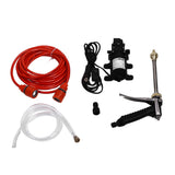 12V 100W Water Pump High Pressure Garden Water Sprinkler Kit G1/2 External Thread Portable Pressure Washer for Car Washing