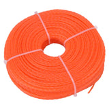 Nylon Trimmer Cord 2.7mm 100m Twist Shape Trimmer Line for Heavy Duty Lawn Mower Cutters