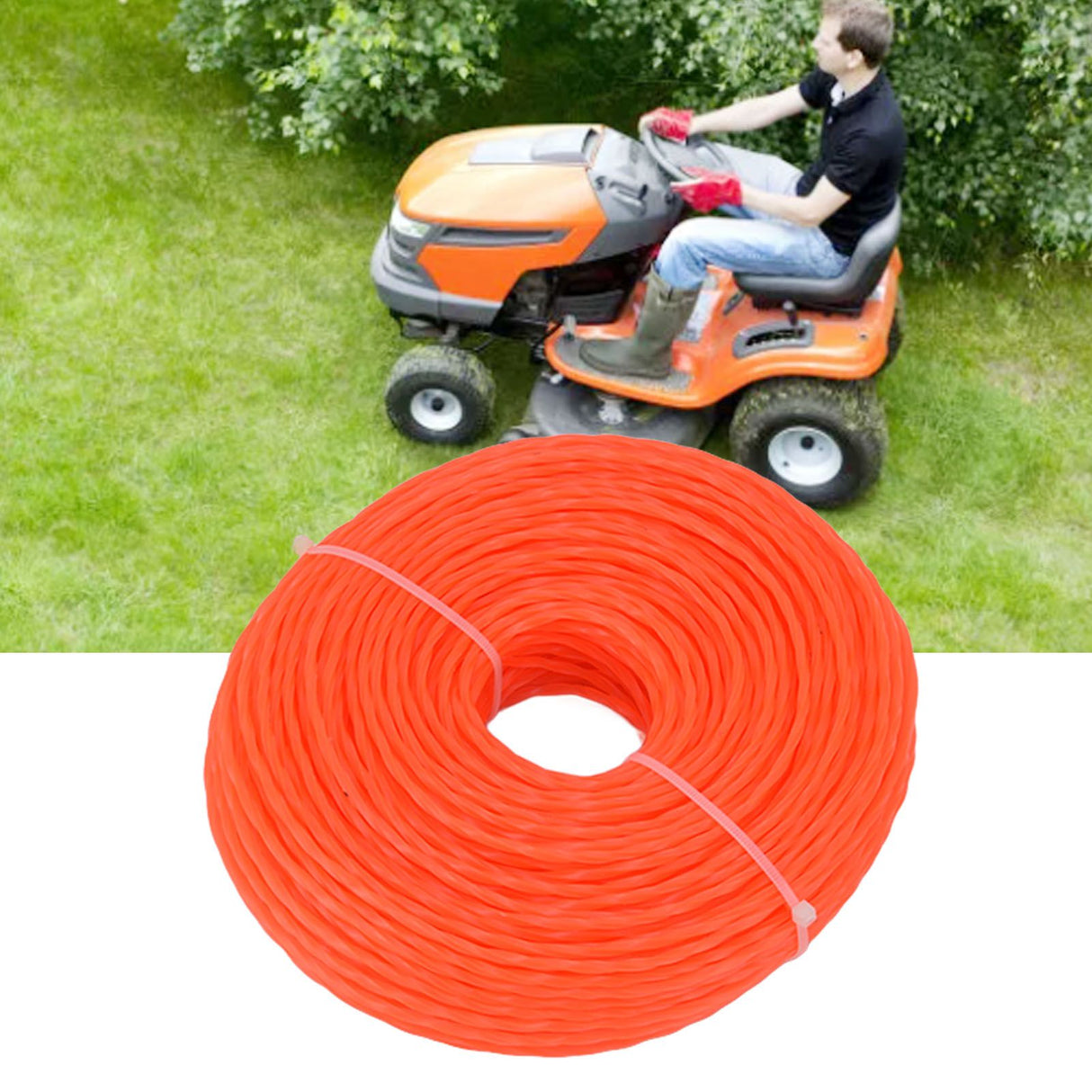 Nylon Trimmer Cord 3.0mm 85m Twisted Trimmer Line for Home Garden Heavy Duty Lawn Mower Cutters