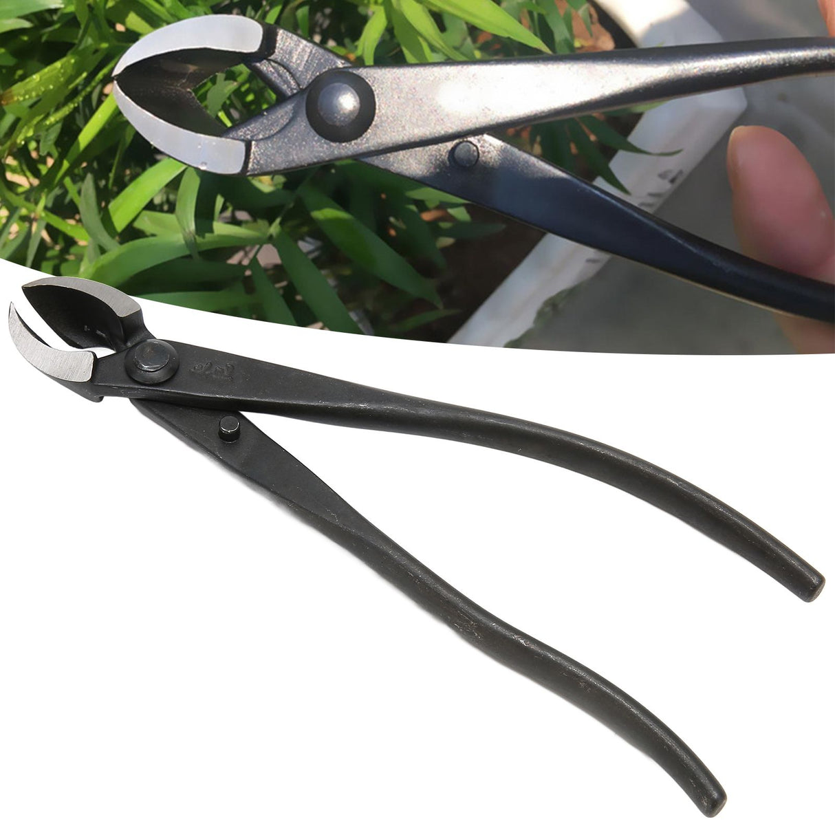 Concave Branch Cutter 210mm/8.3in Ergonomic Handle Manganese Steel Wear Resistant Bonsai Cutting Tool for Garden