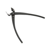 200mm/7.9in Concave Branch Cutter High Strength Manganese Steel Diagonal Pliers Black - Top-Down View