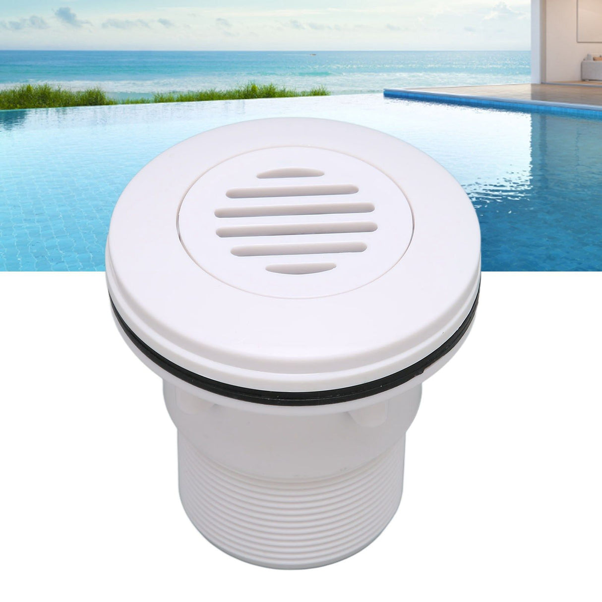 Pool Nozzle Replacement G2A Thread Wear Resistant Pool Outlet Nozzle with 5 Screws for Swimming Pool