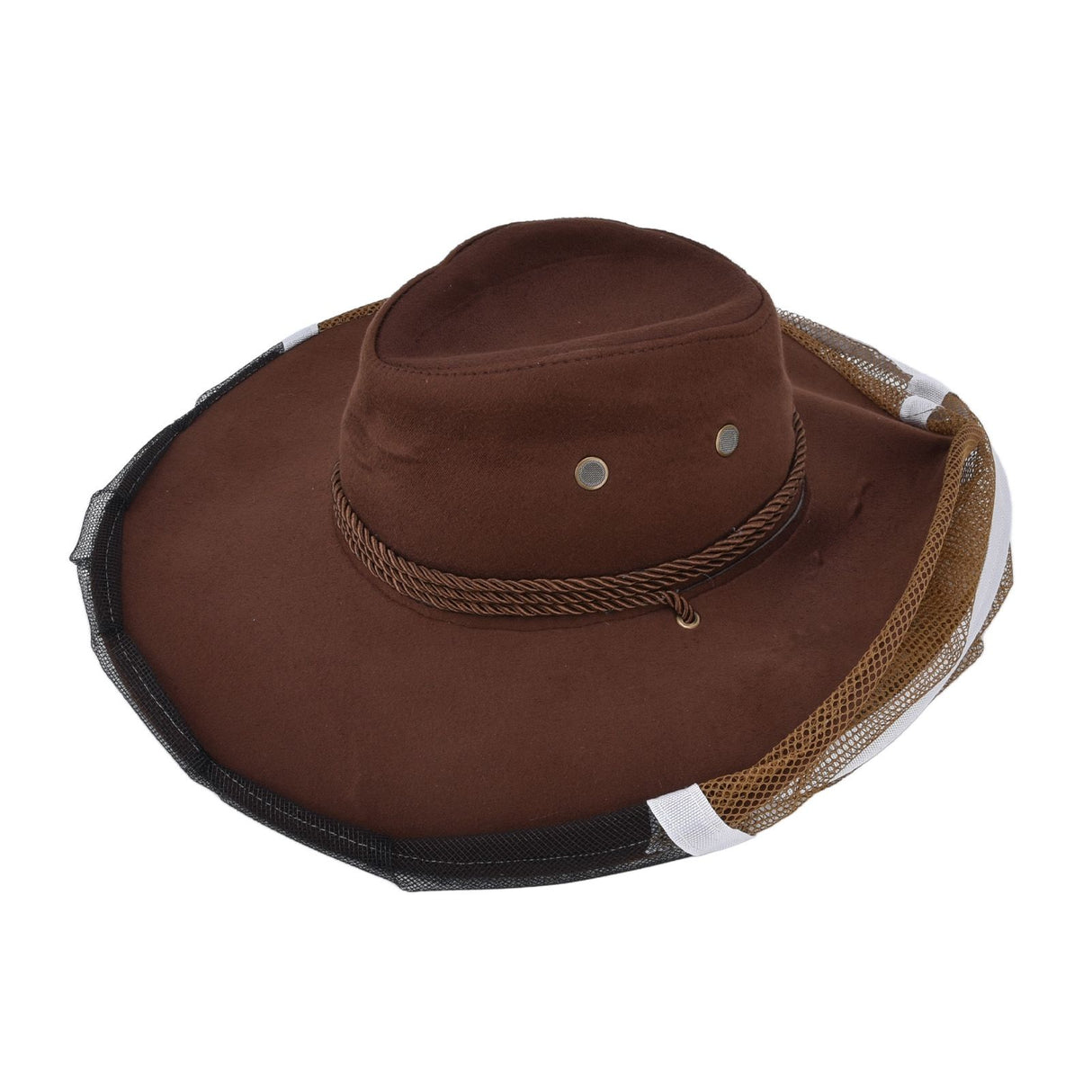 Beekeeper Cowboy Hat Tightening Design Breathable Mesh Beekeeping Veil Hat for Beekeepers Fishermen Hunters Campers