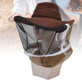 Beekeeper Cowboy Hat Tightening Design Breathable Mesh Beekeeping Veil Hat for Beekeepers Fishermen Hunters Campers - Extra Image