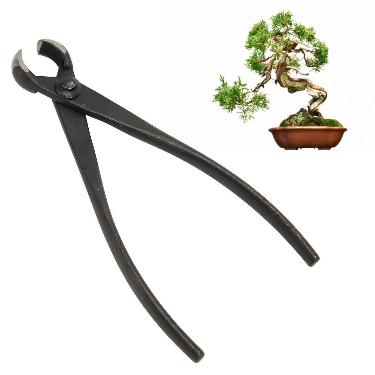 Hand Bonsai Cutter 175mm High Strength Ergonomic Bonsai Concave Cutter for Bonsai Modeling