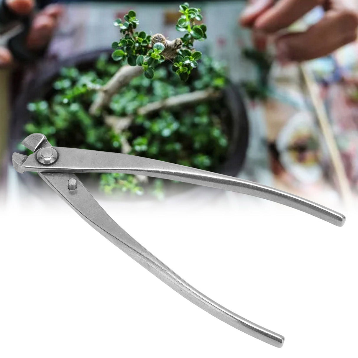 Bonsai Cutter 190mm/7.5in Stainless Steel Light Ergonomic Handle Professional Grade Bonsai Cutting Tool for Modeling