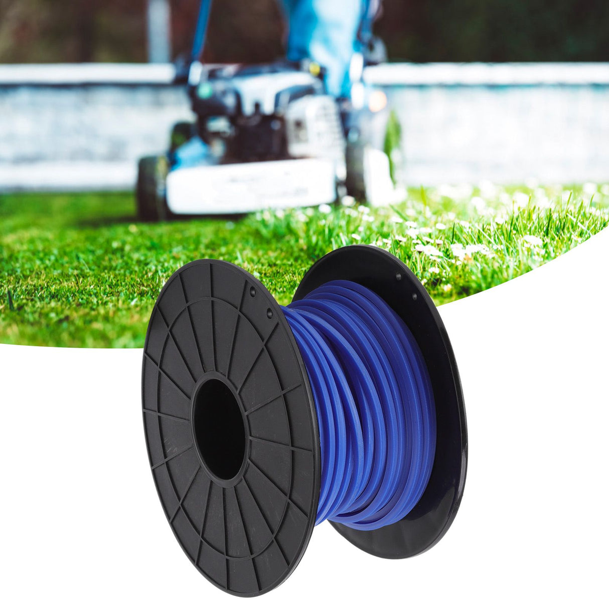 Trimmer Line 4.0mm Thickness Square Field Mower Auxiliary Tool for Husqvarna 30M Blue