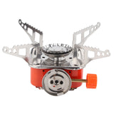 Mini Camping Stove Foldable 2800W 100g/hr Lightweight Portable Camping Stove for Outdoor Activities Picnic Travelling - Front View