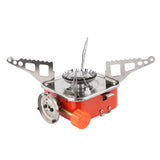Mini Camping Stove Foldable 2800W 100g/hr Lightweight Portable Camping Stove for Outdoor Activities Picnic Travelling - Side View