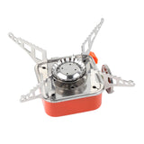 Mini Camping Stove Foldable 2800W 100g/hr Lightweight Portable Camping Stove for Outdoor Activities Picnic Travelling - Rear View