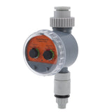 Irrigation Timer Dual Dial Ball Valve IP67 Waterproof Automatic Pressure Free Irrigation Timer for Courtyards Balconies - Low Angle