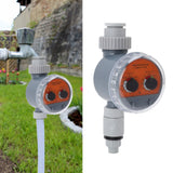Irrigation Timer Dual Dial Ball Valve IP67 Waterproof Automatic Pressure Free Irrigation Timer for Courtyards Balconies