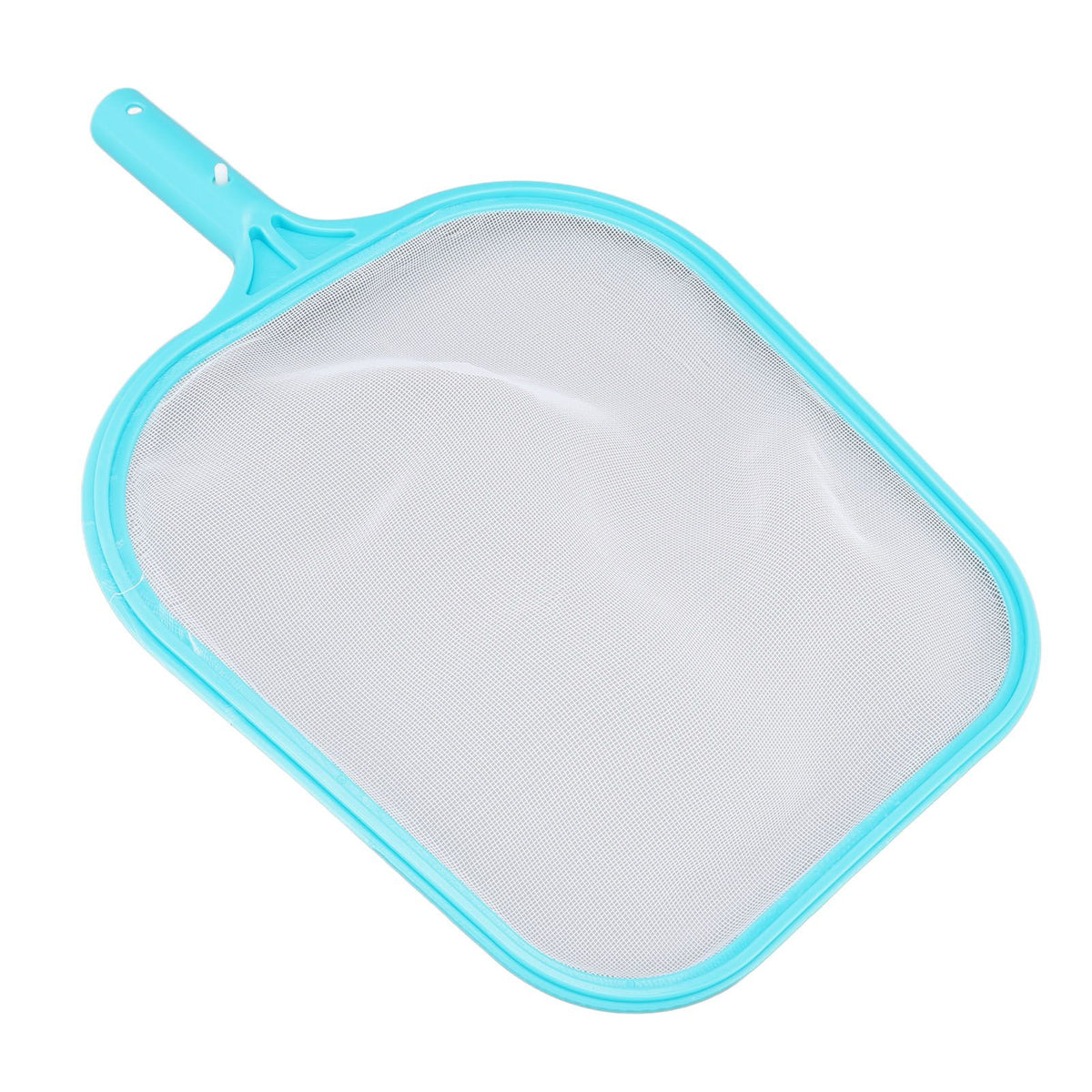 Pool Net Cyan Quick Cleaning Plastic Structure Nylon Material Pool Skimmer Leaf Net for Hot Tubs Fountains