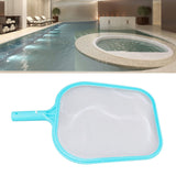 Pool Net Cyan Quick Cleaning Plastic Structure Nylon Material Pool Skimmer Leaf Net for Hot Tubs Fountains