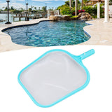 Pool Net Cyan Quick Cleaning Plastic Structure Nylon Material Pool Skimmer Leaf Net for Hot Tubs Fountains