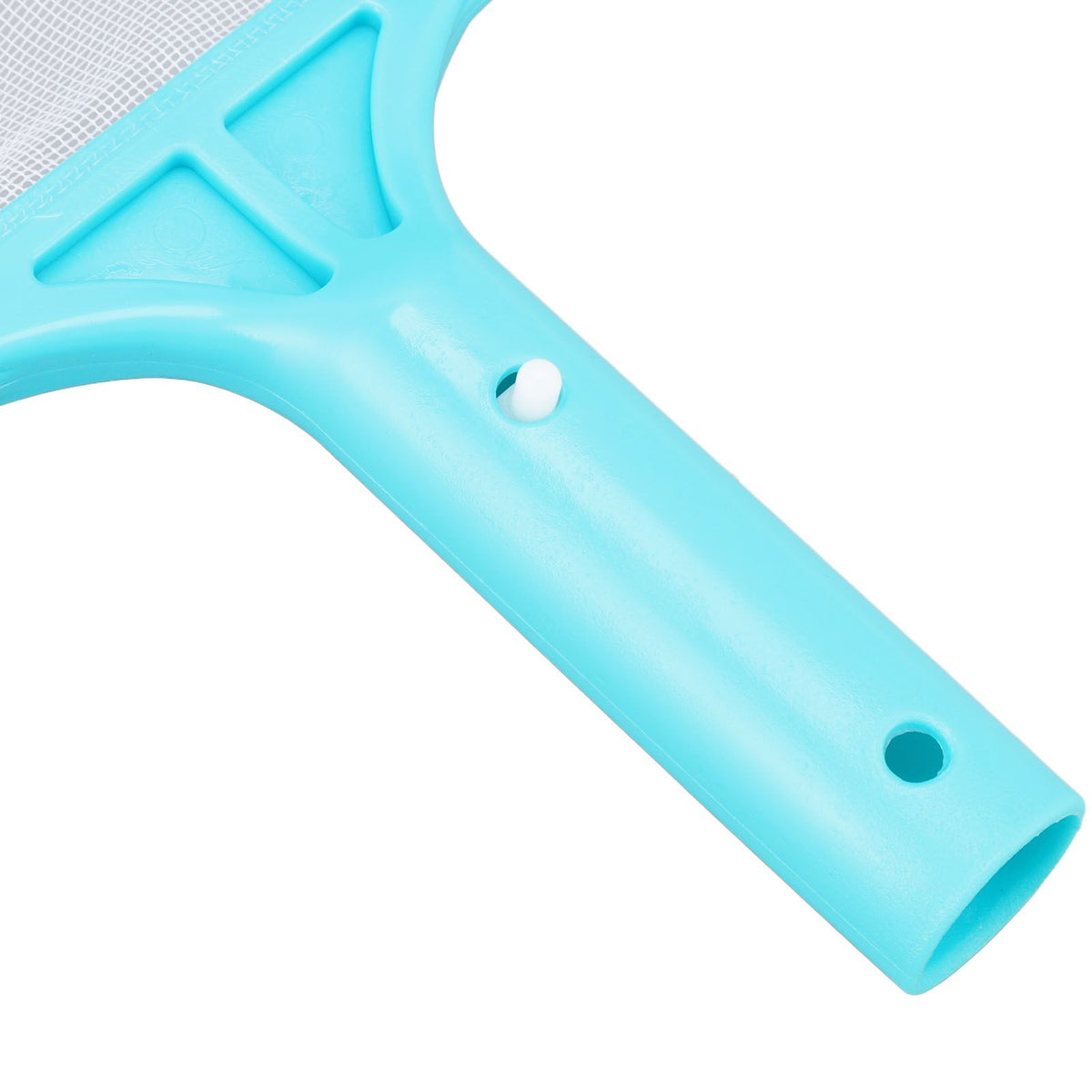Pool Net Cyan Quick Cleaning Plastic Structure Nylon Material Pool Skimmer Leaf Net for Hot Tubs Fountains