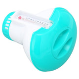 Spa Chemical Dispenser with Thermometer Reusable Lake Blue Swimming Pool Chlorine Tablet Floater