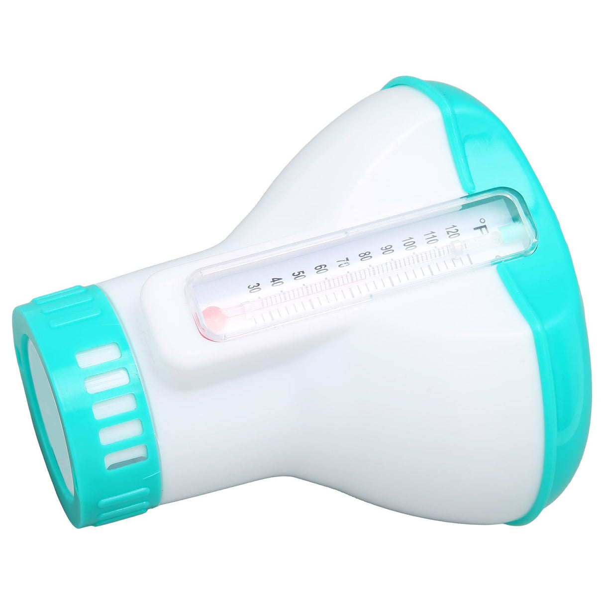 Spa Chemical Dispenser with Thermometer Reusable Lake Blue Swimming Pool Chlorine Tablet Floater