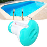 Spa Chemical Dispenser with Thermometer Reusable Lake Blue Swimming Pool Chlorine Tablet Floater