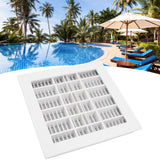 SP‑1031 Pool Main Drain 25.3x25.3cm Replacement Pool Square Main Drain for Swimming Pools Massage Pools SPA Pools White - Extra Image
