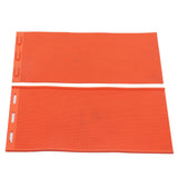 2pcs 5.4mm Beeswax Press Sheet Mould Foundation Foldable Silicone Beeswax Mold for Beekeeping Orange - Top-Down View