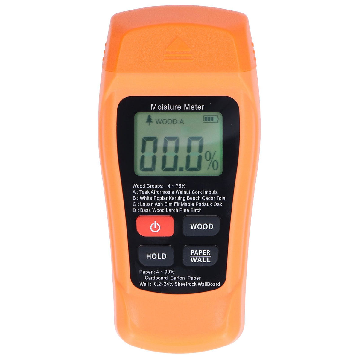 MT18 Digital Moisture Detector Backlit LCD Display Wood Moisture Meter for Wood Building Material Paper Floor