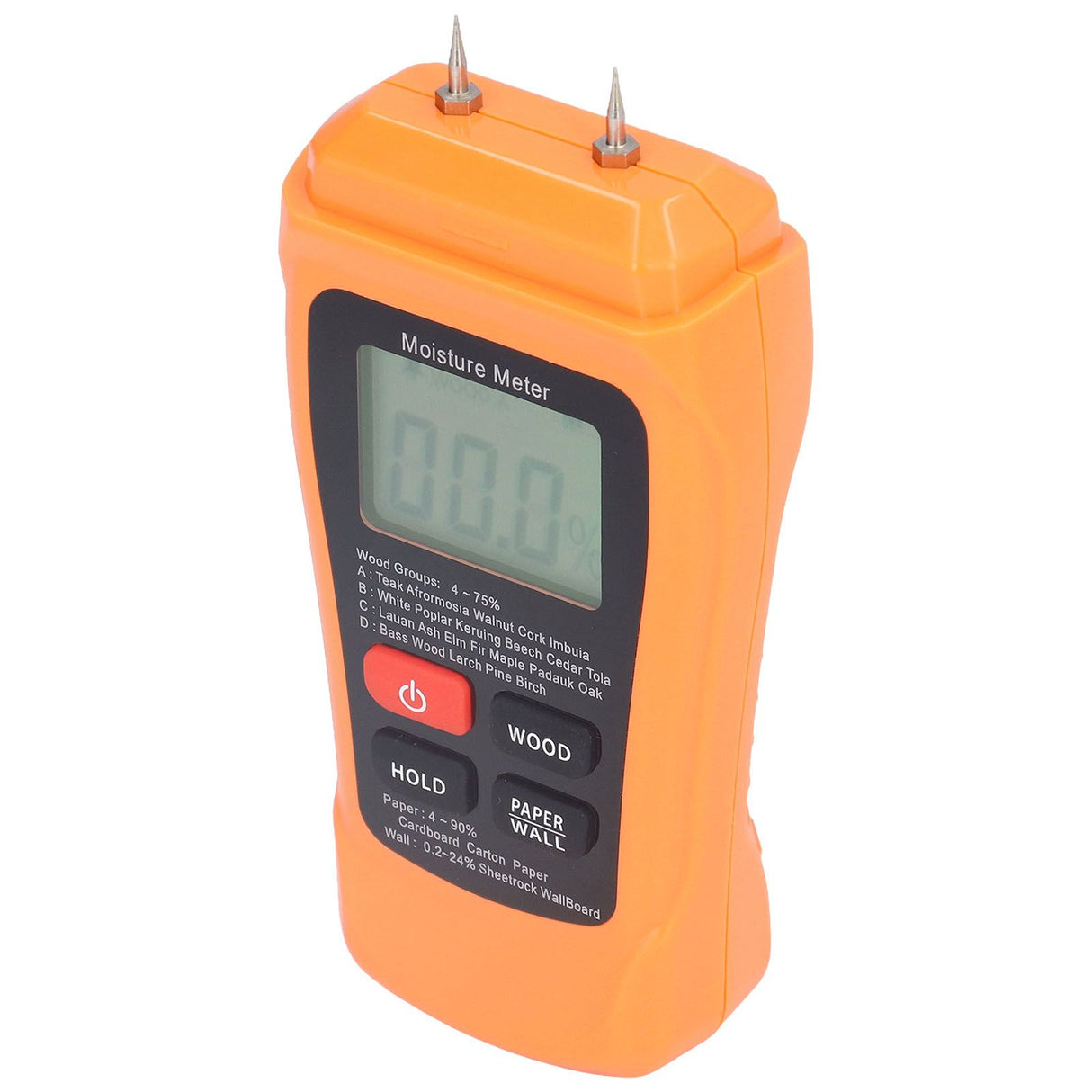 MT18 Digital Moisture Detector Backlit LCD Display Wood Moisture Meter for Wood Building Material Paper Floor