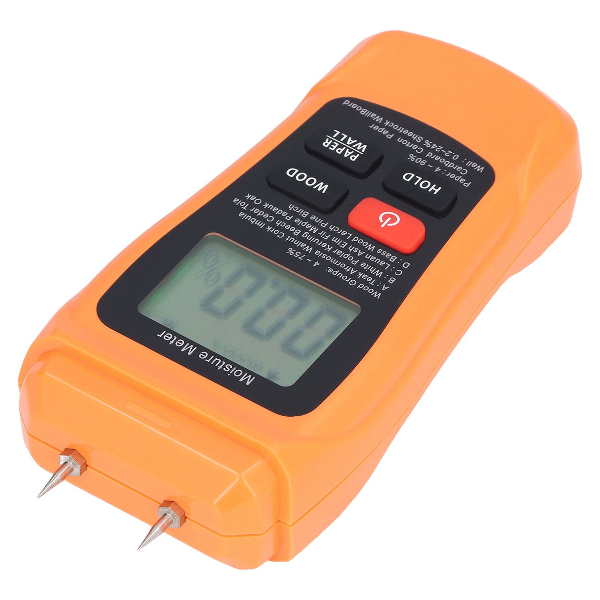 MT18 Digital Moisture Detector Backlit LCD Display Wood Moisture Meter for Wood Building Material Paper Floor