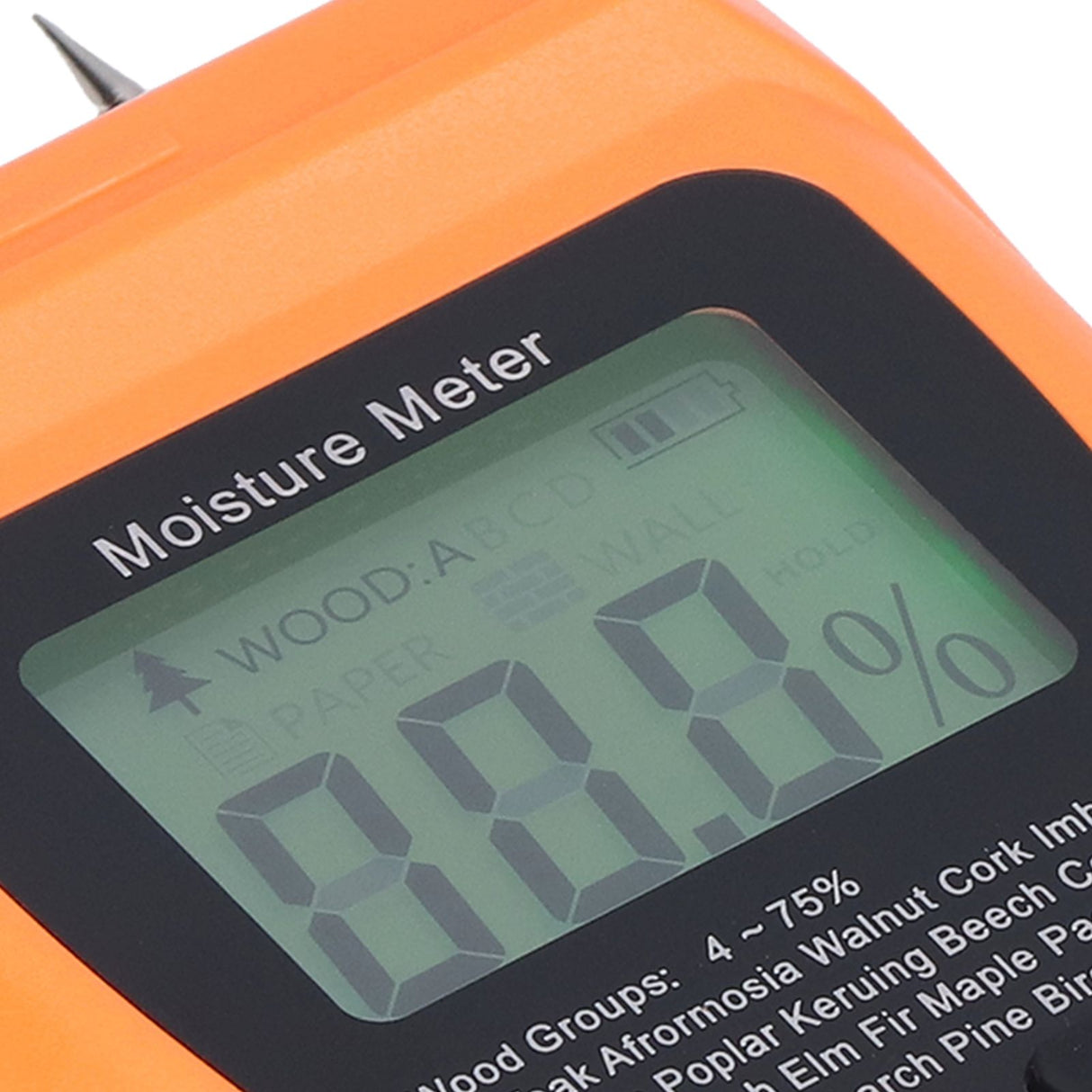 MT18 Digital Moisture Detector Backlit LCD Display Wood Moisture Meter for Wood Building Material Paper Floor