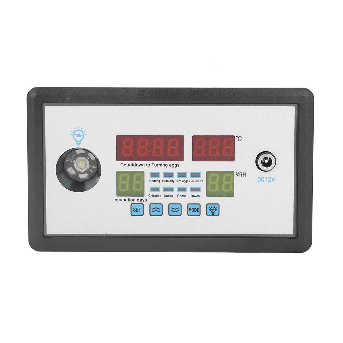Intelligent Incubator Thermostat Automatic Egg Incubator Controller Thermostat for Eggs Duck Eggs Goose Eggs 12V