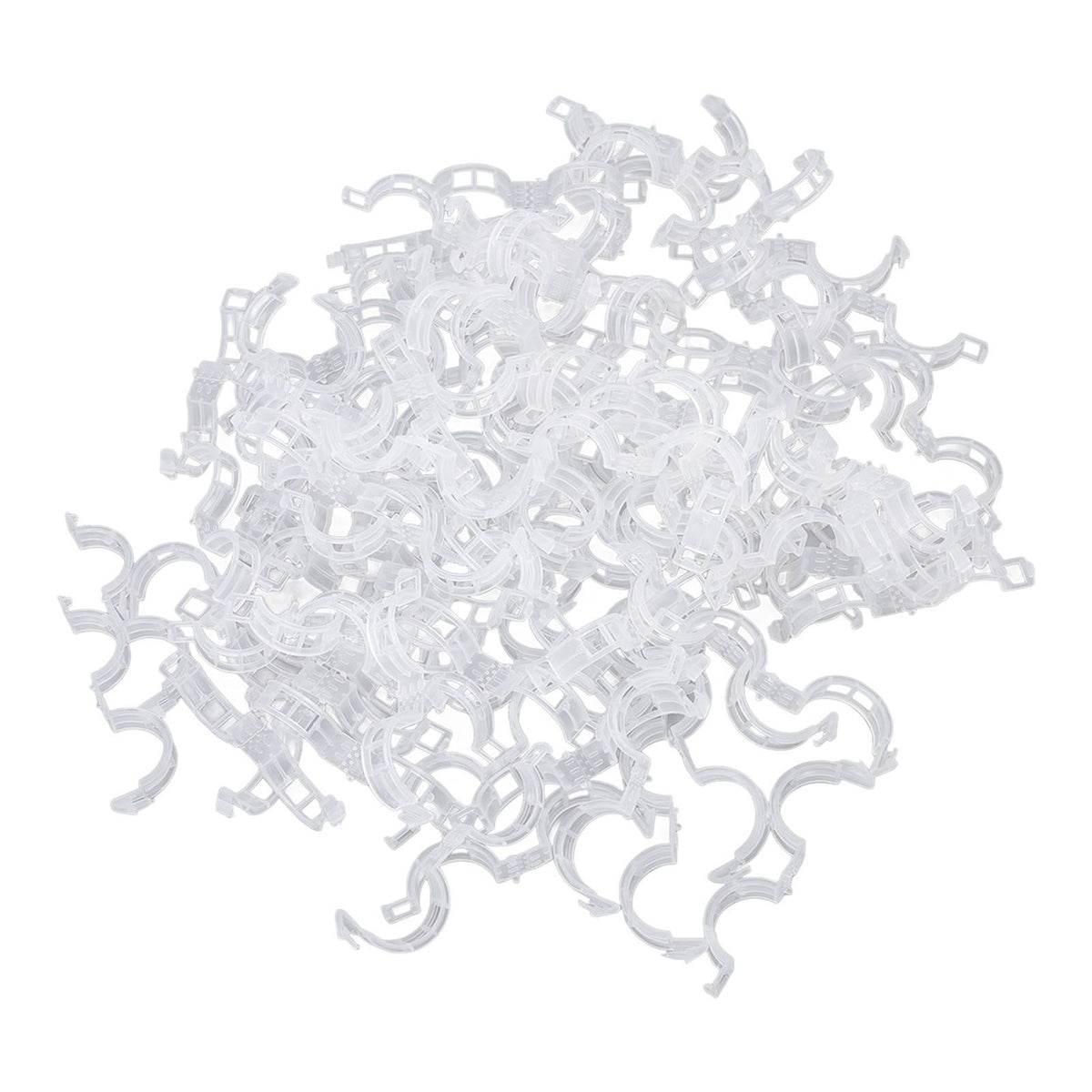 300Pcs Plastic Tomato Clips Good Fixation Support Reusable Plant Support Clips for Various Vegetables Flowers 50 Pcs/ Pack
