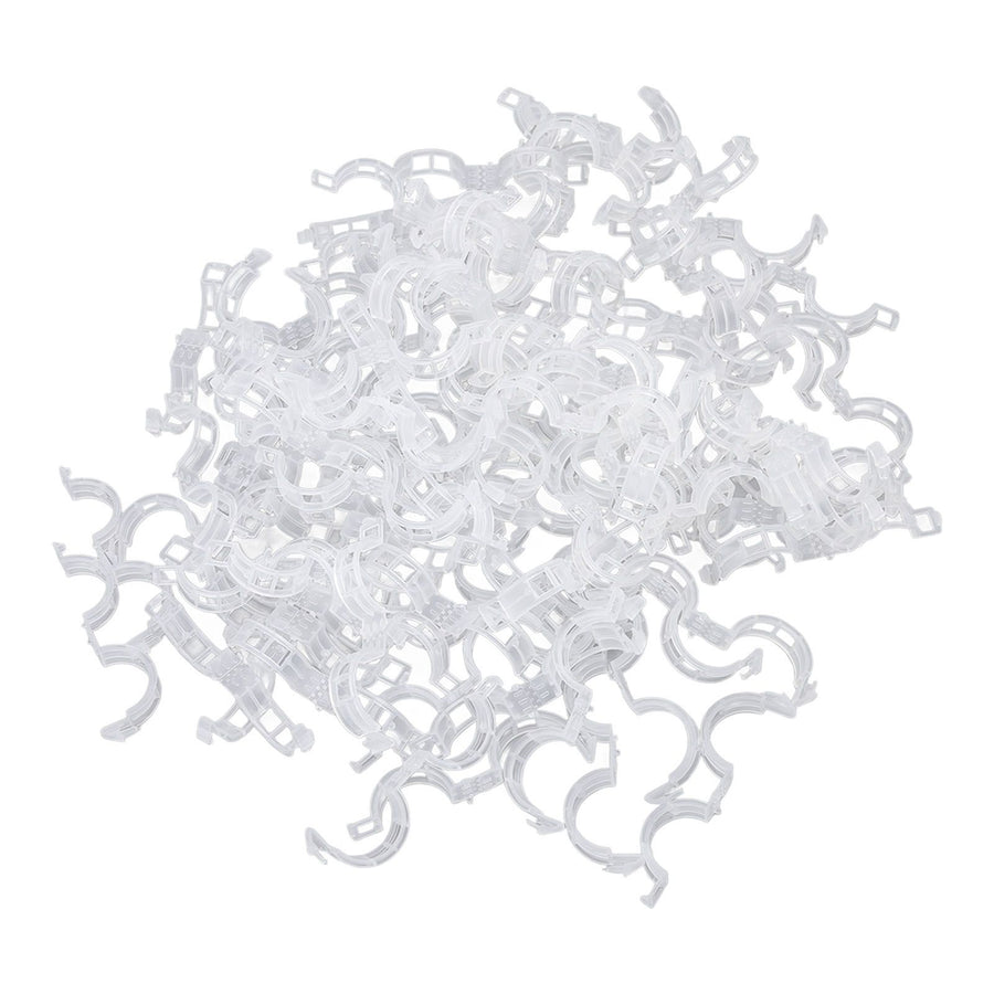 300Pcs Plastic Tomato Clips Good Fixation Support Reusable Plant Support Clips for Various Vegetables Flowers 50 Pcs/ Pack