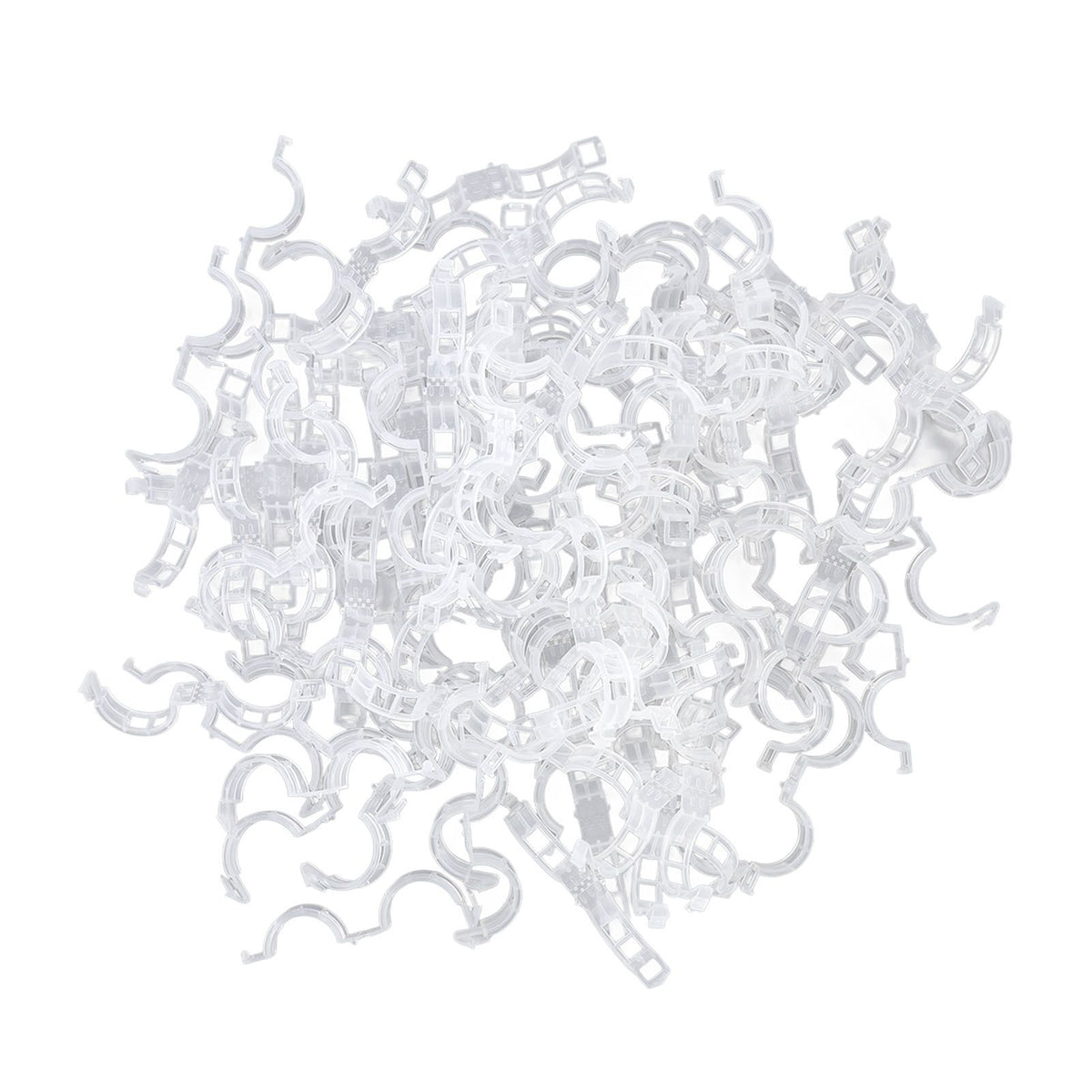 300Pcs Plastic Tomato Clips Good Fixation Support Reusable Plant Support Clips for Various Vegetables Flowers 50 Pcs/ Pack
