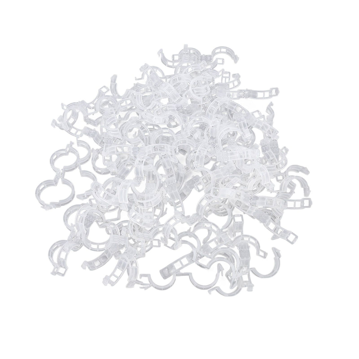 300Pcs Plastic Tomato Clips Good Fixation Support Reusable Plant Support Clips for Various Vegetables Flowers 50 Pcs/ Pack