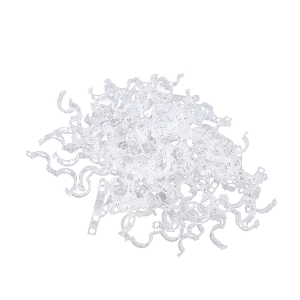 300Pcs Plastic Tomato Clips Good Fixation Support Reusable Plant Support Clips for Various Vegetables Flowers 50 Pcs/ Pack