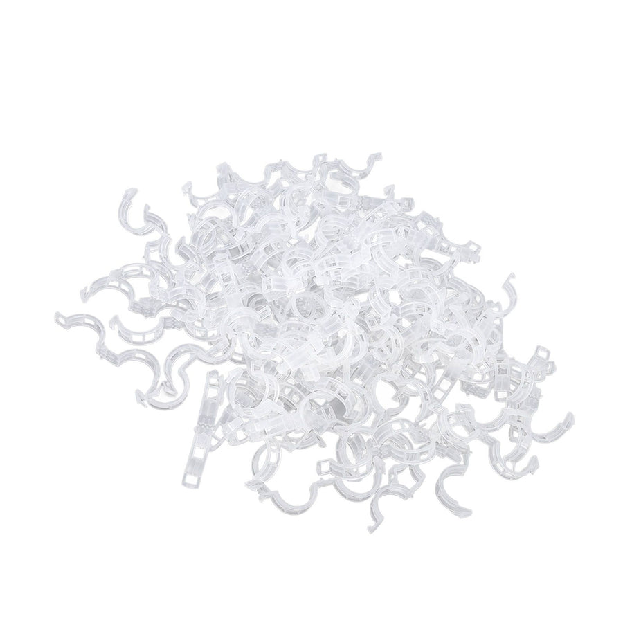 300Pcs Plastic Tomato Clips Good Fixation Support Reusable Plant Support Clips for Various Vegetables Flowers 50 Pcs/ Pack