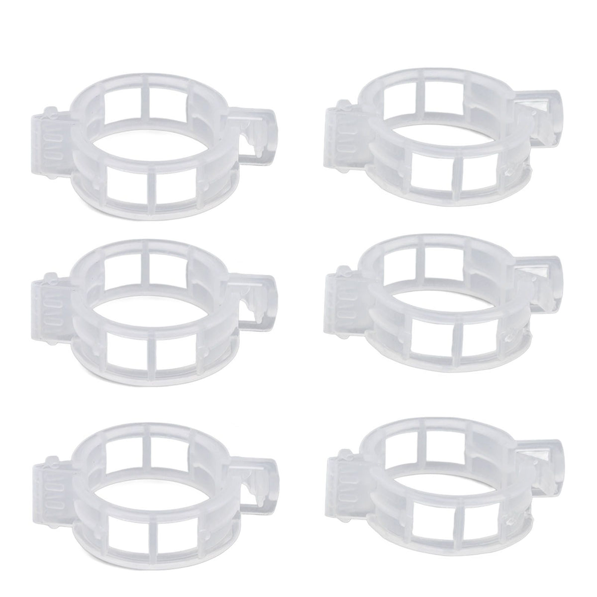 300Pcs Plastic Tomato Clips Good Fixation Support Reusable Plant Support Clips for Various Vegetables Flowers 50 Pcs/ Pack