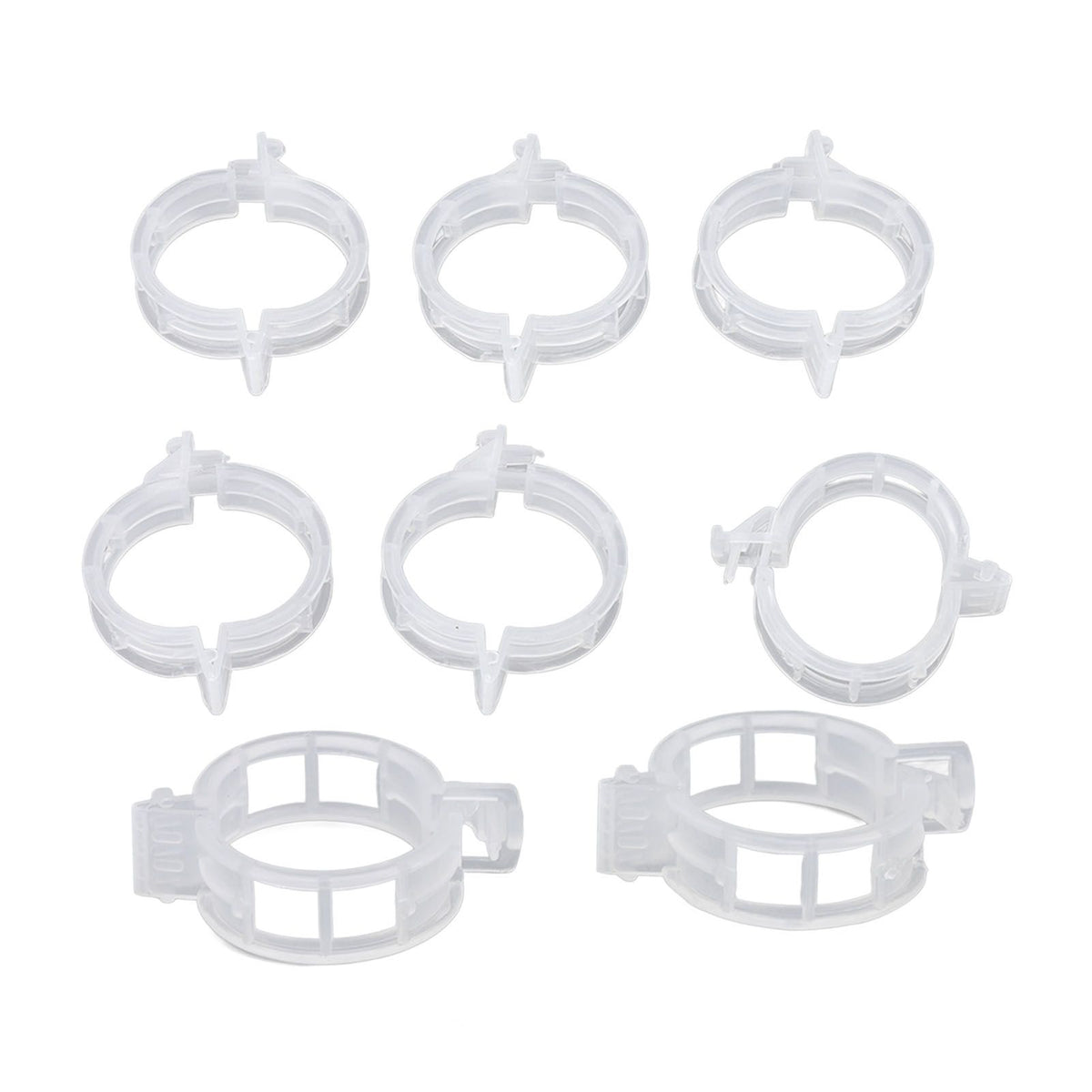 300Pcs Plastic Tomato Clips Good Fixation Support Reusable Plant Support Clips for Various Vegetables Flowers 50 Pcs/ Pack
