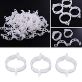 300Pcs Plastic Tomato Clips Good Fixation Support Reusable Plant Support Clips for Various Vegetables Flowers 50 Pcs/ Pack - Extra Image