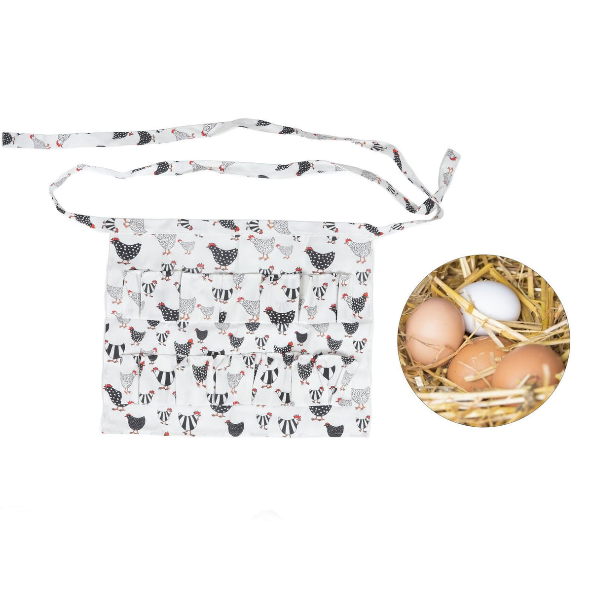 Eggs Apron Eggs Collecting Gathering Holding Apron for Chicken Hense Duck Goose Adult Style L Modèle 5