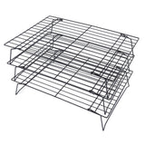 13 Inch Iron Baking Rack 3 Layer Non Stick Cooling Racks for Cooking Baking Cake Biscuits